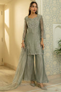 Sage Serenity Embroidered Suit Set