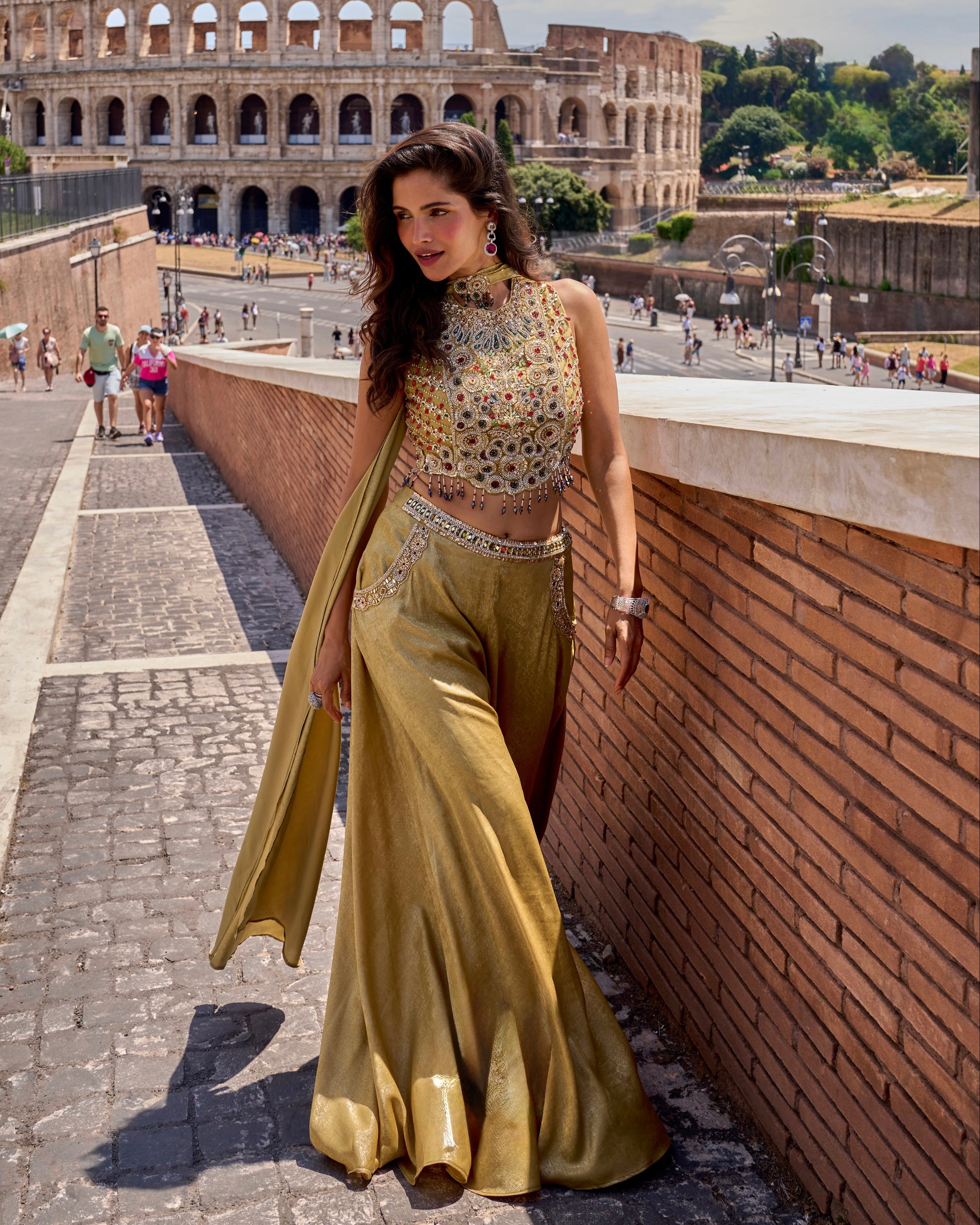 Aurelia Zari Draped Co-ord