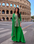 Emerald Zari Bandhani Palazzo Set