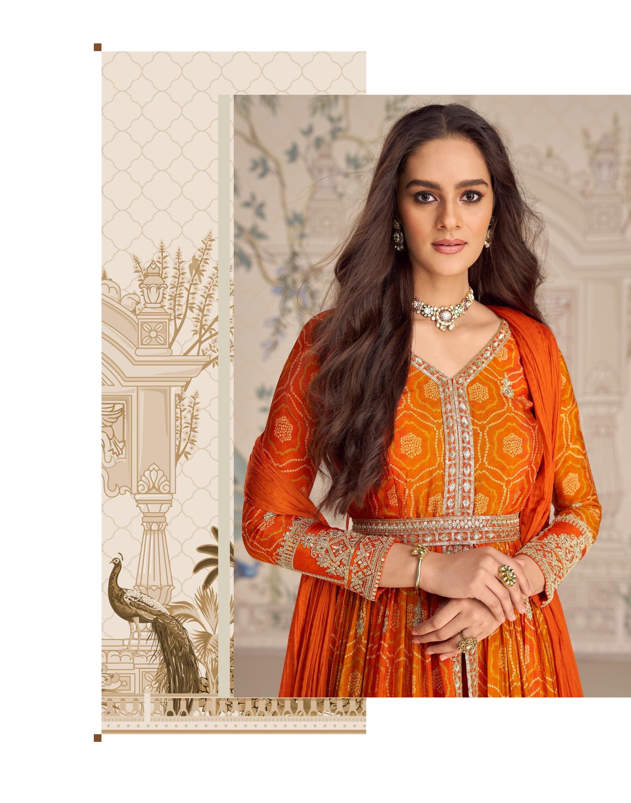 Zariya Bandhani Royale Anarkali Set