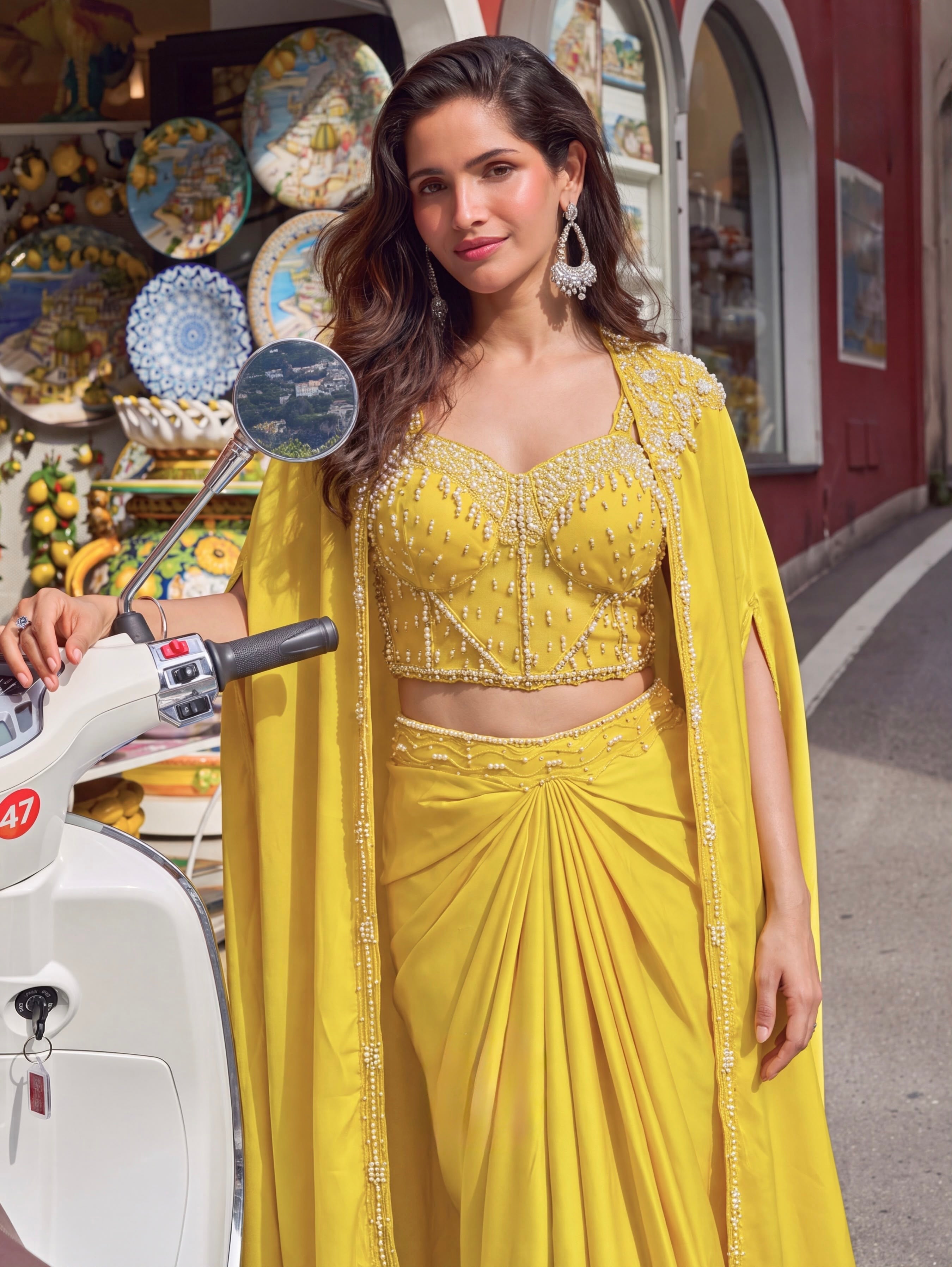 Nooré Sunshine Pearl Drape Set