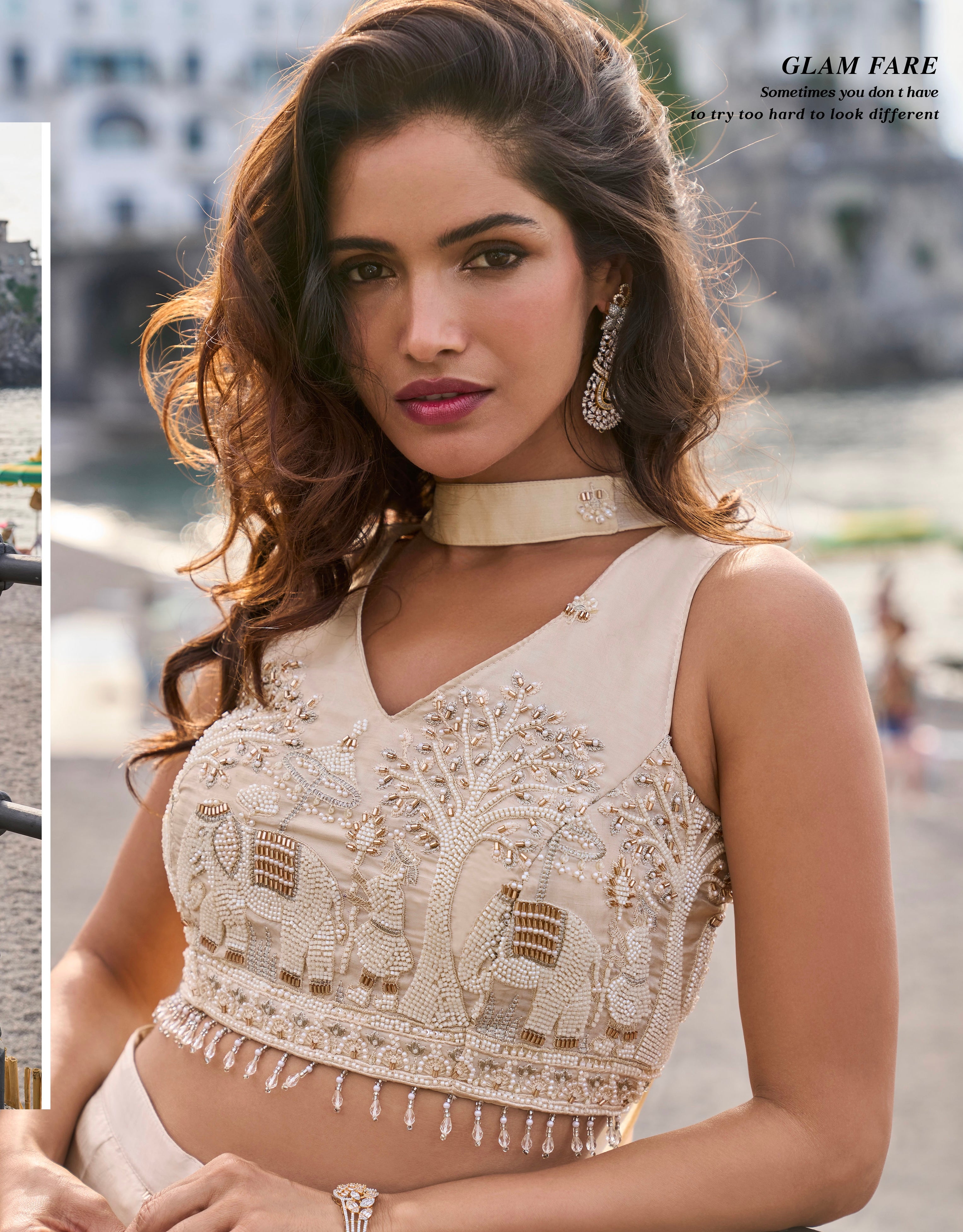 Ivory Jharokha Embroidered Co-Ord Set