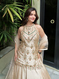 Champagne Gold Embellished Lehenga Set