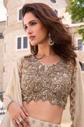 Ivory Luxe Sequin Embroidered Lehenga Set