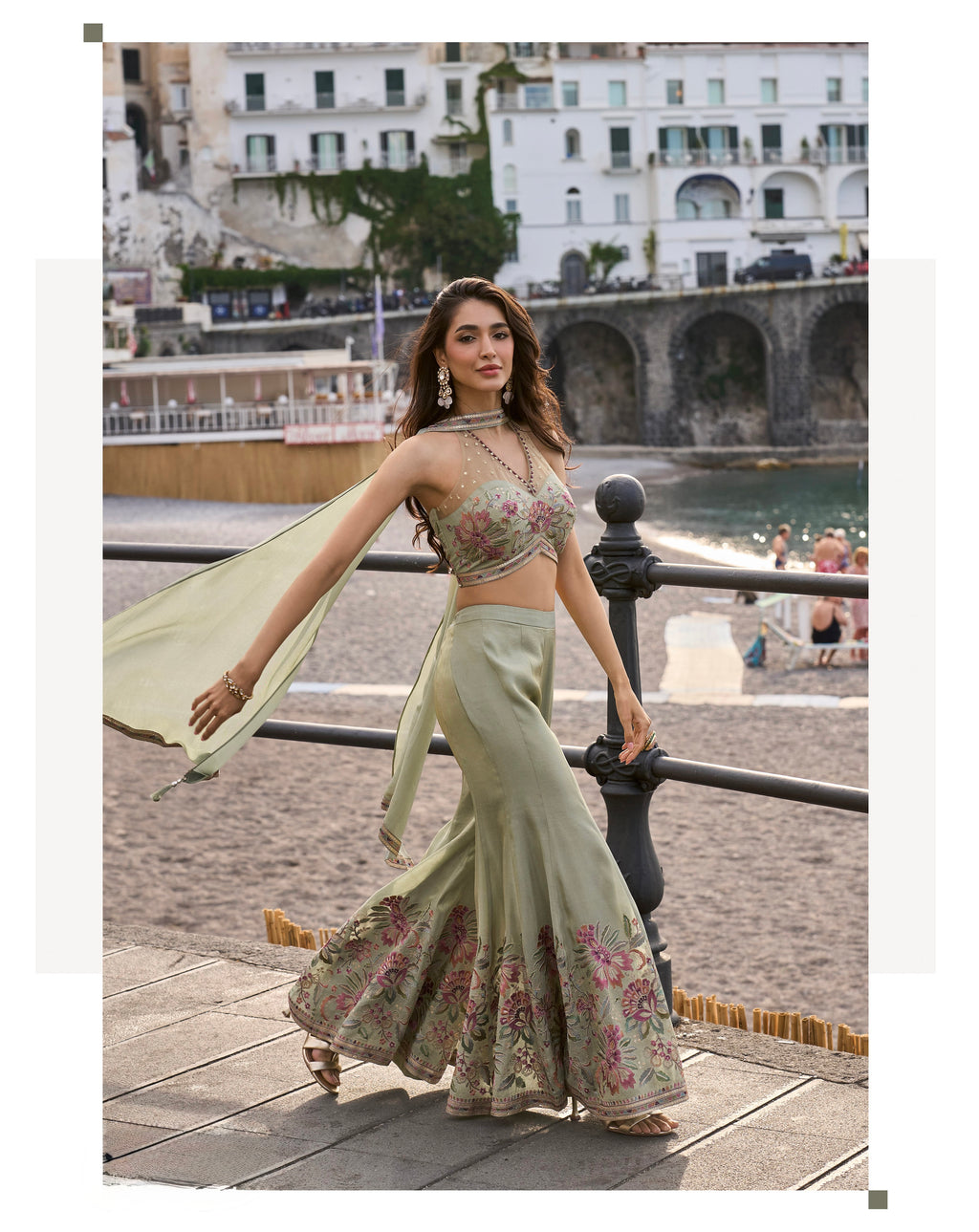 Sage Bloom Embroidered Co-Ord Set