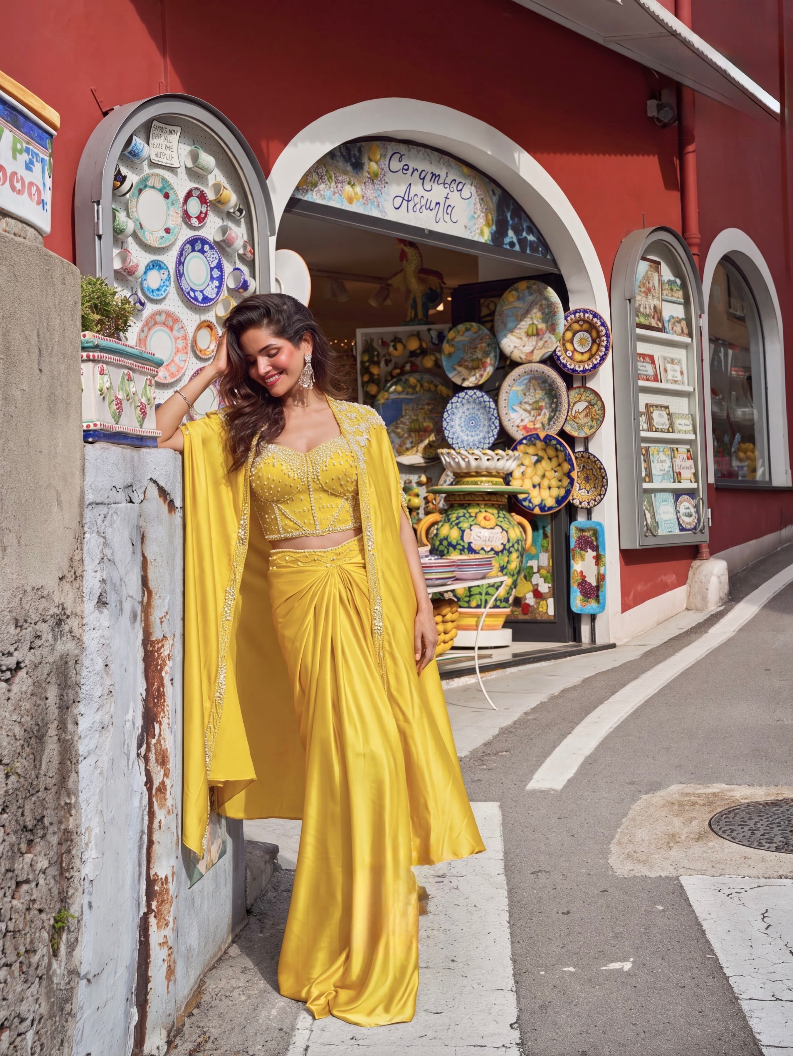 Nooré Sunshine Pearl Drape Set
