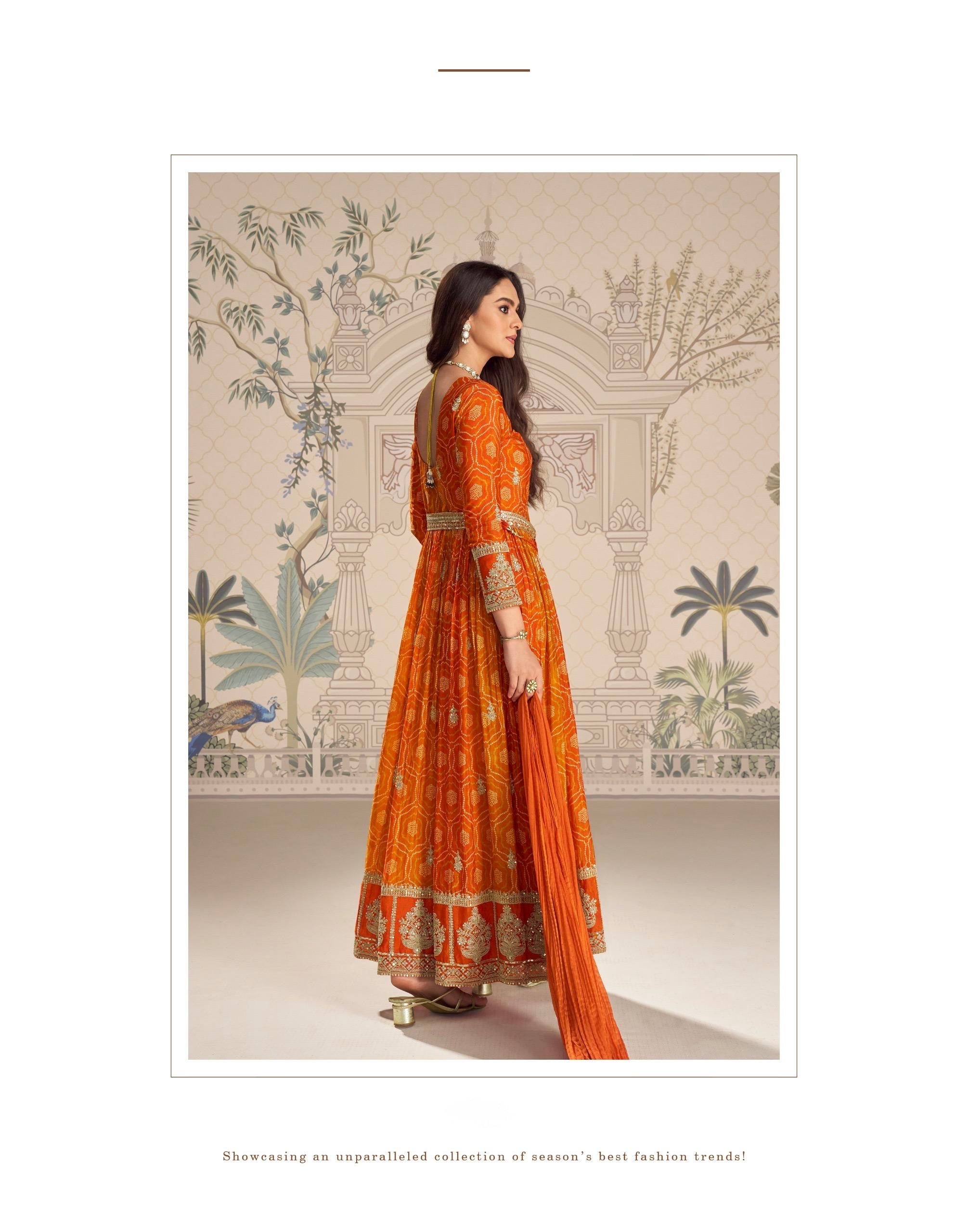 Zariya Bandhani Royale Anarkali Set
