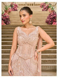 Blush Pink Embellished Corset Lehenga Set