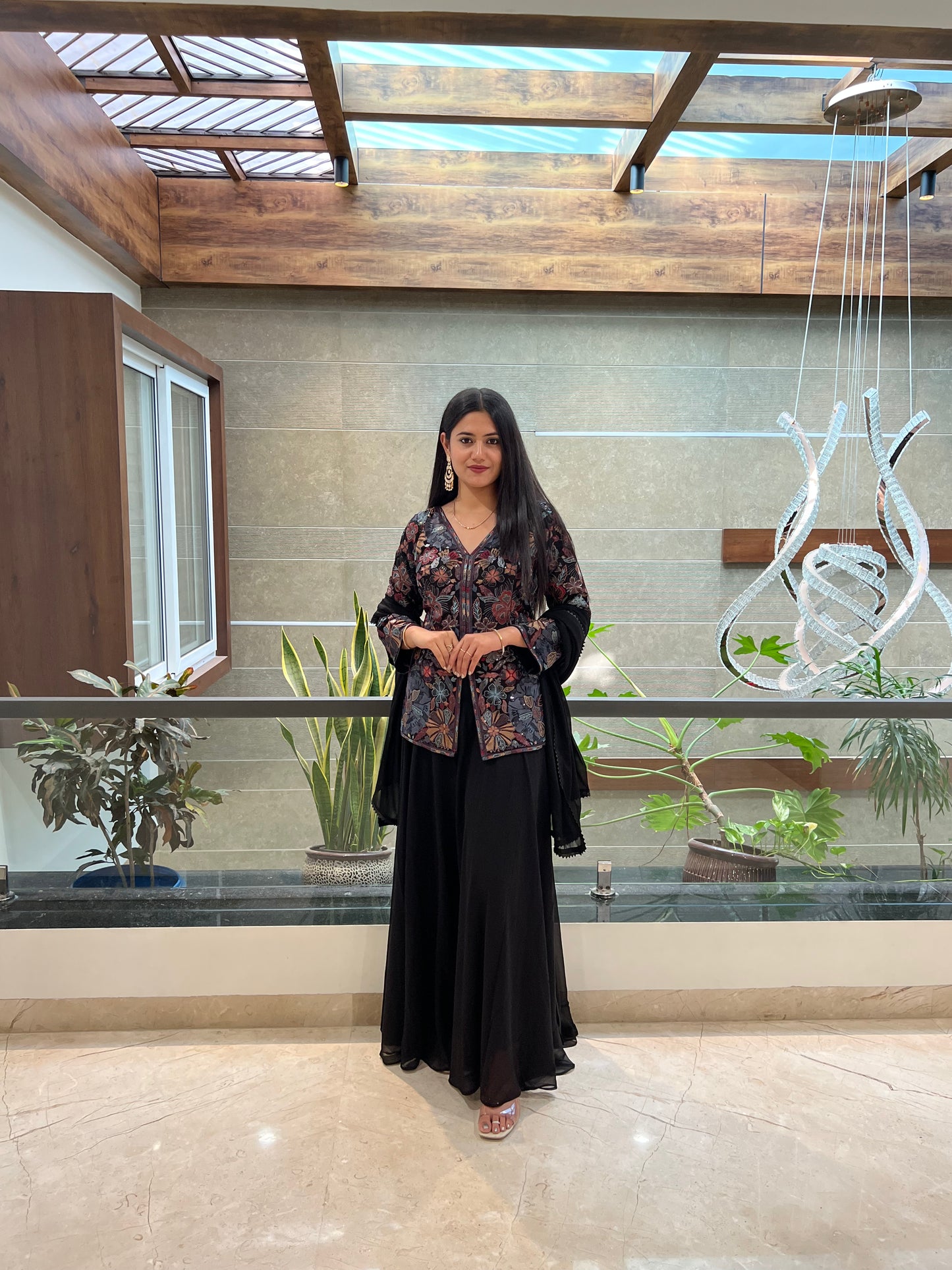 Black Indo-Western Dress