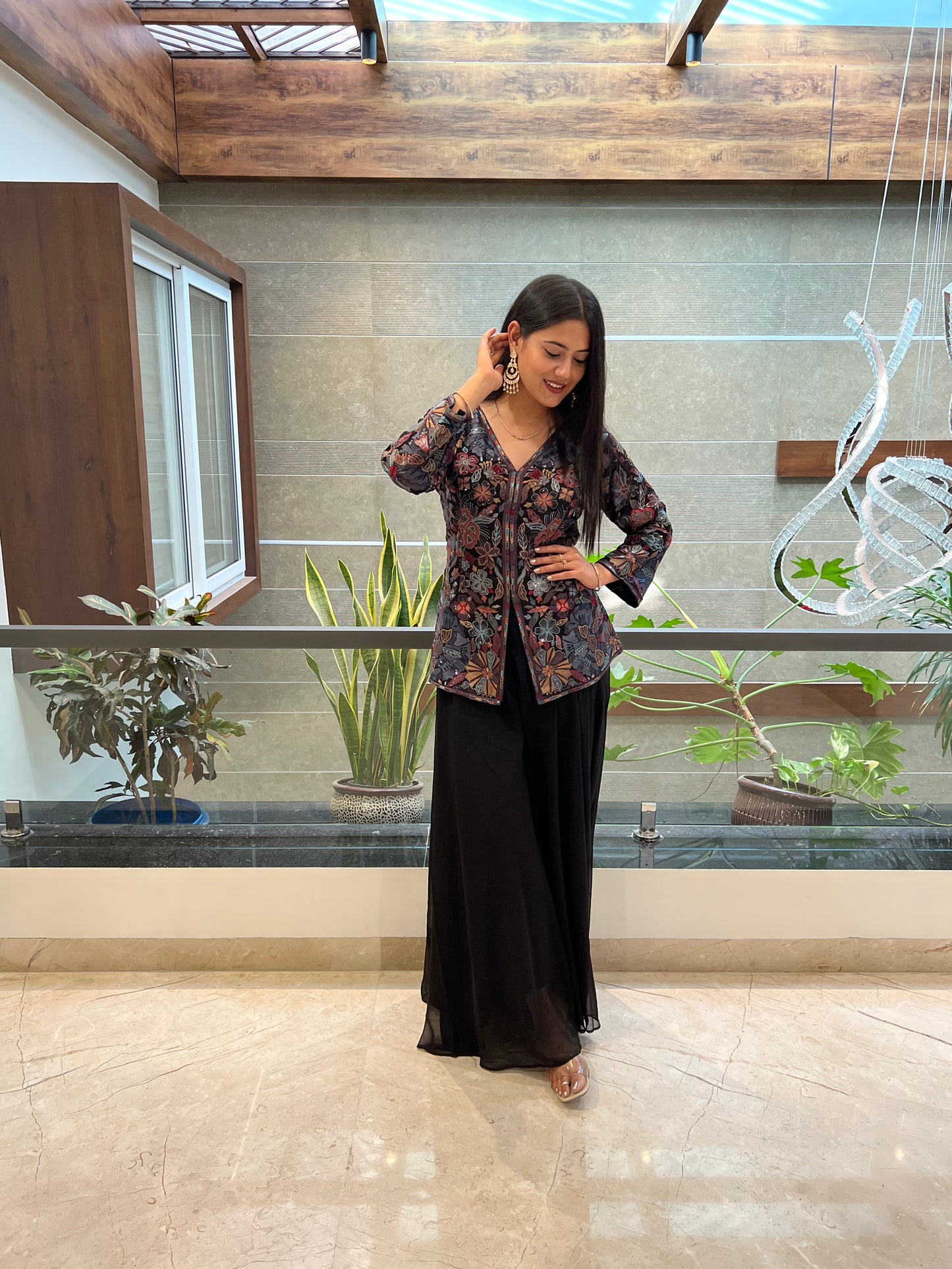 Black Indo-Western Dress